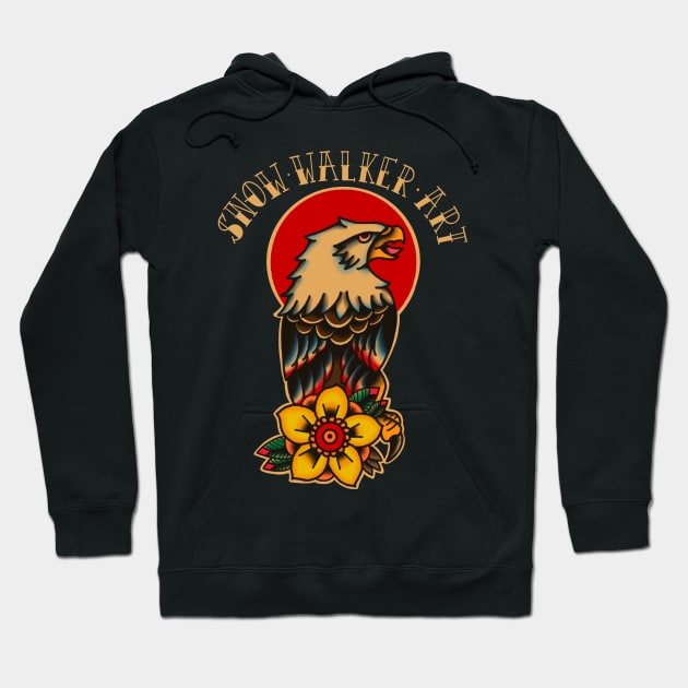 Eagle tattoo design Hoodie by Snow.Walker.Art